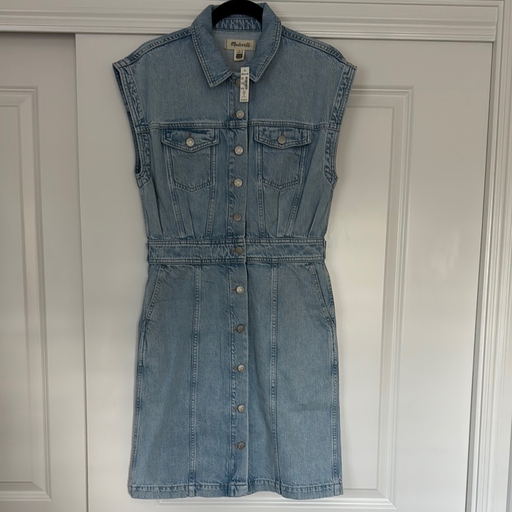 Madewell Denim Sleeveless Dress